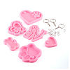 DIY Keychain Clasp Making Kits DIY-TA0008-89-1