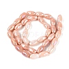 Anti-Tarnish Electroplate Glass Beads Strands EGLA-Q130-02A-10-2