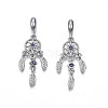 Rack Plating Alloy European Dangle Charms MPDL-N039-214P-1