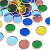 36Pcs 6 Colors Colored Glass Mosaic Tiles DIY-OC0009-46-1