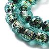 Handmade Foil Lampwork Beads Strands FOIL-K003-06B-22-2