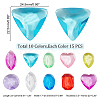   150Pcs 10 Colors Transparent Acrylic Beads DIY-PH0008-88-5