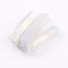 Electroplated Natural Quartz Crystal Graduated Beads Strands G-P315-A10-3