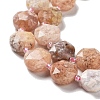 Natural Cherry Blossom Agate Beads Strands G-NH0004-024-4
