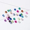 20 Colors Spray Painted Crackle Glass Beads Strands CCG-X0012-01-8mm-5