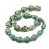 Synthetic Turquoise Dyed Beads Strands X-G-P507-05R-2