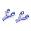 Rack Plating Spray Painted Alloy 2-Loop Link Pendants PALLOY-N176-01Y-3