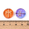 Baking Paint Transparent Glass Beads X-DGLA-N018-30-3