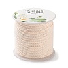 20M Polyester Braided Cord for Jewelry Making OCOR-G015-04A-25-2