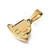 304 Stainless Steel Charms STAS-G400-05G-02-2