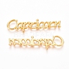 Golden Plated Alloy Cabochons PALLOY-WH0068-08F-1