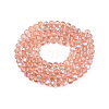 Electroplate Glass Beads Strands EGLA-A044-T4mm-L21-3