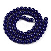 Opaque Solid Color Glass Beads Strands X-GLAA-T032-P6mm-03-3