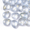 Transparent Spray Painted Glass Beads GLAA-T017-01-A02-1