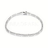 Tarnish Resistant 304 Stainless Steel Figaro Chain Bracelets BJEW-L634-04A-P-1