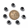 Round Striped Resin Beads RESI-R158-10mm-11-7