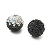 Gradient Color Design Polymer Clay Rhinestone Beads CLAY-NH0001-03B-2