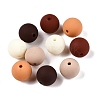Rubberized Style Imitated Silicone Acrylic Beads MACR-T048-01A-04-1