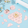 200Pcs Self-adhesive Acrylic Mirror Rhinestone FIND-WR0012-09-4