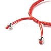 Natural Mixed Stone Barrel Beads Cord Bracelet for Her BJEW-JB07045-6