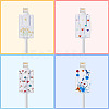 HOBBIESAY 4 Pairs 4 Style TPU Data Cable Protective Sleeve AJEW-HY0001-31-5