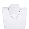 304 Stainless Steel Chain Necklaces X-NJEW-JN02767-4
