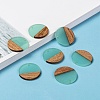 Resin & Walnut Wood Pendants RESI-S358-02B-03-4