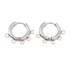 Tarnish Resistant 304 Stainless Steel Hoop Earring Findings STAS-D183-01P-1