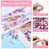 192Pcs 24 Styles Baking Paint Crackle Glass Bead Strands DGLA-YW0001-30-2