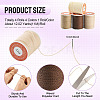 4 Rolls 4 Colors Round Waxed Polyester Cord YC-TA0001-21A-4