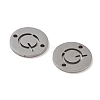 Non-Tarnish 201 Stainless Steel Hollow Flat Round Links FIND-R149-03O-P-2