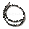 Natural Ice Obsidian Beads Strands G-P590-A03-6mm-02-5