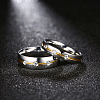 Valentine's Day Gifts Titanium Steel Cubic Zirconia Couple Rings For Men RJEW-BB16465-7-4