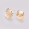 Brass Ear Stud Findings X-KK-S336-15G-1