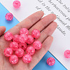 Transparent Crackle Acrylic Beads MACR-S373-66B-N09-5