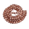 Transparent Half Spray Painted Glass Beads Strands LS-GLAA-Q110-02A-08-2