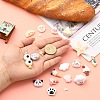 20Pcs 20 Styles Resin Cabochons CRES-YW0002-24-4