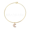 Brass with ABS Imitation Pearl Link Bracelets BJEW-Q350-05A-G-1