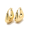 Rack Plating Brass Chunky Trapezoid Hoop Earrings for Women EJEW-G288-36G-1