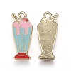 Light Gold Plated Alloy Jewelry Enamel Pendants X-PALLOY-Z001-27C-2