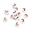 Christmas Theme Printed Opauqe Acrylic Beads OACR-R004-01D-1