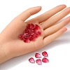 Autumn Theme Two-Tone Transparent Glass Charms GLAA-YW0001-53D-5