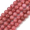 Natural Thulite Beads Strands G-Z044-A02-01-2
