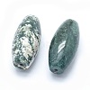 Natural Moss Agate Beads X-G-P384-T11-2