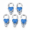 Alloy Enamel Lobster Claw Clasps PALLOY-Q441-031C-RS-1