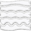 Transparent Acrylic Sewing Measuring Tool Set PW-WG6E2DE-01-1