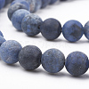 Natural Dumortierite Quartz Beads Strands G-T106-060-2