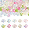100Pcs 10 Colors Electroplated Transparent Glass Beads Strands GLAA-TA0003-83-1