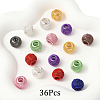 36Pcs 9 Colors Electrophoresis Iron Beads FIND-FS0004-07-3