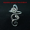 Boho Adjustable Brass Twisted Wire Wrapped Long Toe Rings FS-WGE7B88-01-4
